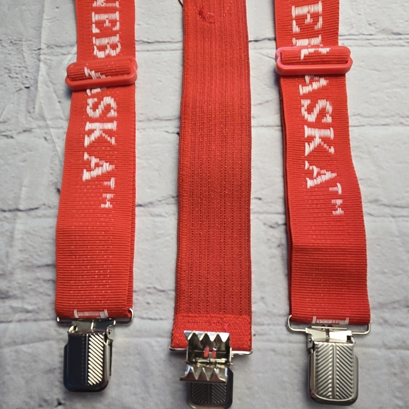 Nebraska Red Suspenders - Picture 3 of 5